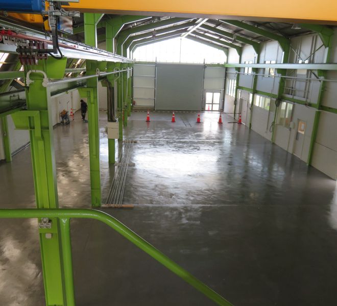 Taylor Engineering Flooring Upgrade for Glass Retail Facility